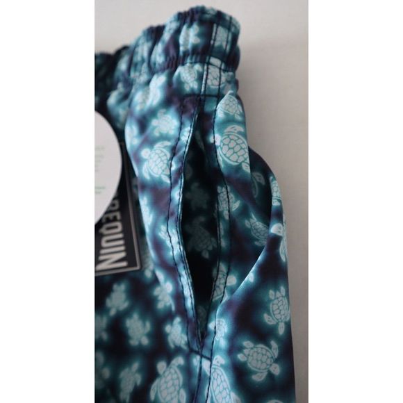 Vilebrequin JIMH2B40 Boy's Sz 4 Blue Marine Hazy Turtle Print Swim Trunks $145 - Picture 9 of 10